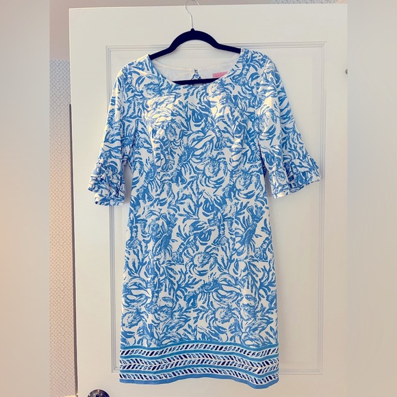 Lilly Pulitzer Blue Fiesta Stretch Dress - Picture 9 of 11